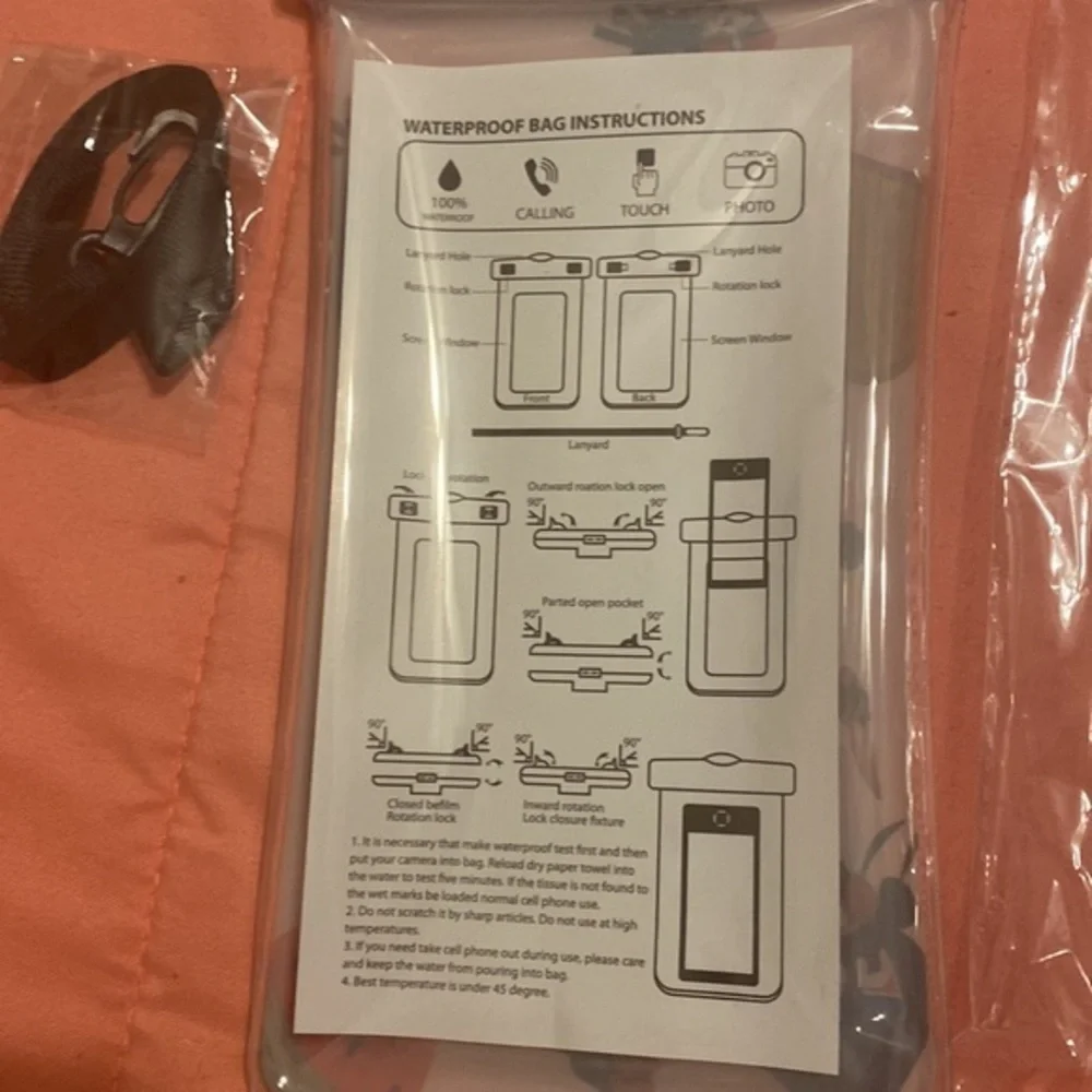 Water proof cell phone carrier